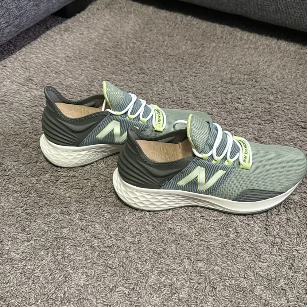 FIGS | New Balance ROAV Green and Lime Sneakers woman’s size 8 men 6.5